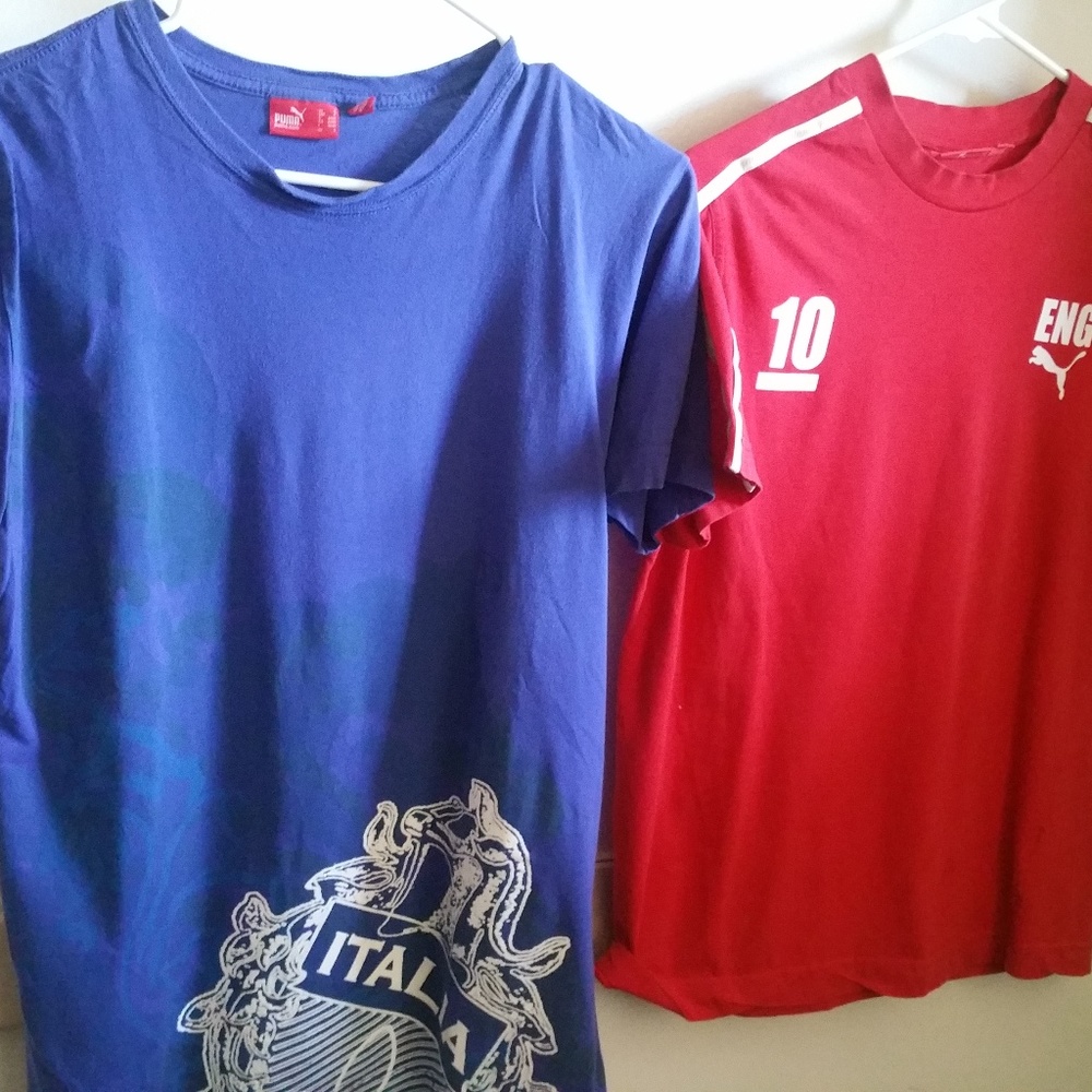 PUMA Italia & England Tee's